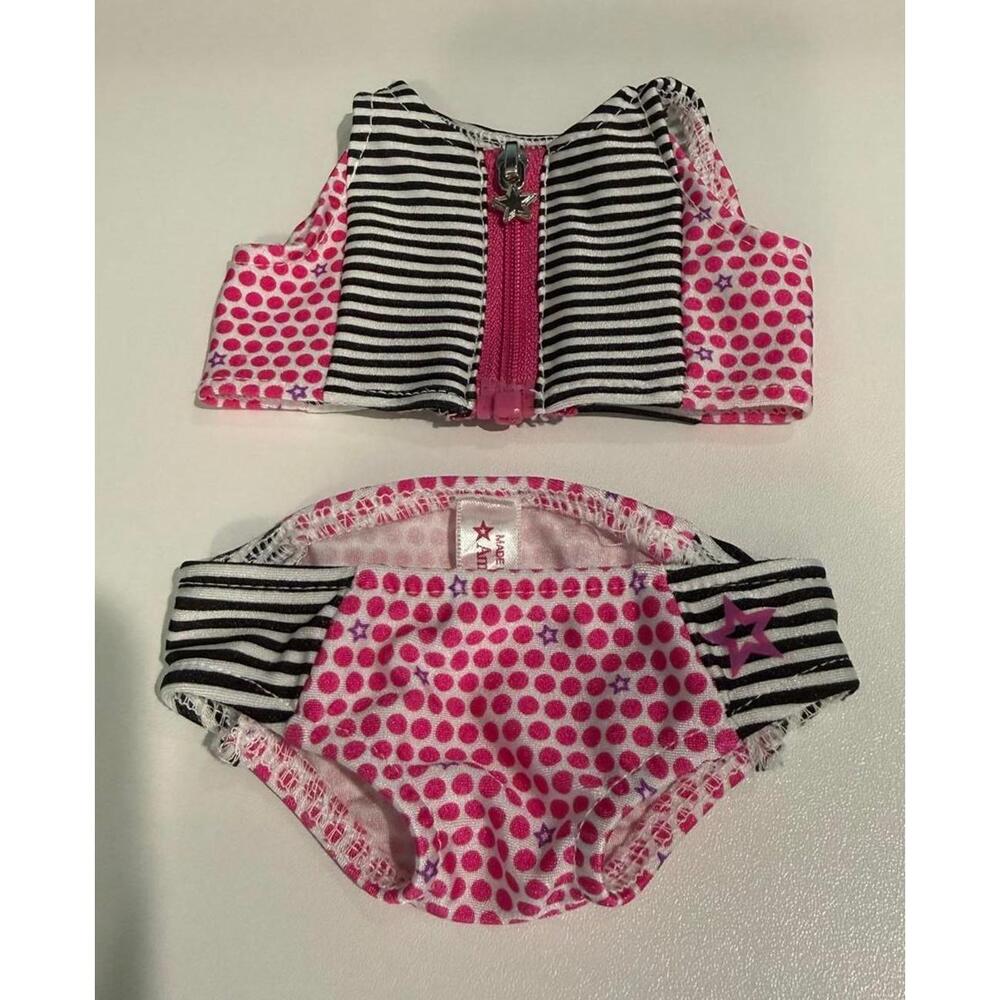 American Girl Stripes and Dots Swimsuit